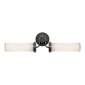 Alora Lighting Wynwood 2 Light 7" Tall Wall Sconce Urban Bronze / Glossy Opal Glass