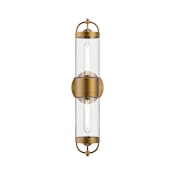 Alora Lighting Lancaster 2 Light 21" Tall Wall Sconce Aged Gold
