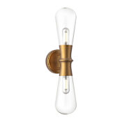 Alora Lighting Marcel 2 Light 8" Tall Wall Sconce Aged Gold