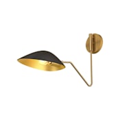 Alora Lighting Oscar 13" Tall Wall Sconce Aged Gold / Matte Black
