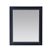 Altair Maribella 27-3/16" W x 36" H Traditional Rectangular Wood Framed Bathroom Wall Mirror Classic Blue