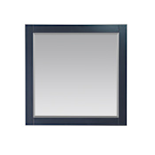 Altair Maribella 33-1/2" W x 36" H Traditional Rectangular Wood Framed Bathroom Wall Mirror Classic Blue