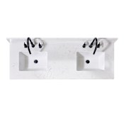Altair Trento 61" Engineered Stone Vanity Top with Backsplash Aosta White
