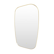 Altair Florian 26"W x 48"H Specialty Flat Aluminum Framed Wall Mounted Bathroom Mirror with LED Lighting Brushed Gold
