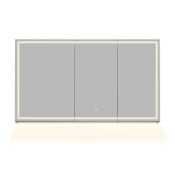 Altair Hesili 48" x 28" Lighted Frameless Triple Door Medicine Cabinet No Frame