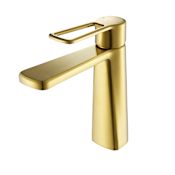 Altair Paula 1.2 GPM Single Hole Bathroom Faucet Brushed Gold