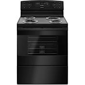 Amana 30 Inch Wide 4.8 Cu. Ft. Free Standing Electric Range with Bake Assist Black