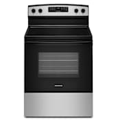 Amana 30 Inch Wide 4.8 Cu. Ft. Free Standing Electric Range with Bake Assist Stainless Steel