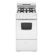 Amana 20 Inch Wide 2.6 Cu. Ft. Free Standing Gas Range with SpillSaver Upswept Cooktop White