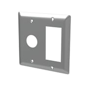 Amba Jeeves Double Gang Wall Plate Brushed