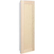 American Pride Fontana 12" x 36" Single Door Medicine Cabinet with Unfinished Maple Door White