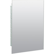 American Pride Horizon 16" x 22" Single Door Medicine Cabinet with Polished Edge Mirror White