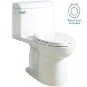 American Standard Champion 4 Elongated One-Piece Toilet with EverClean Surface, Siphon Jetted Bowl, and Seat White