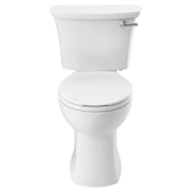 American Standard Edgemere 1.28 GPF Two Piece Round Chair Height Toilet - Less Seat White
