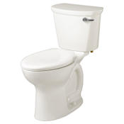 American Standard Cadet Pro Elongated Two-Piece Toilet with EverClean Surface, PowerWash Rim, and Chair Height Bowl White