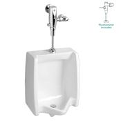 American Standard Washbrook 0.125 GPF Top Spud Urinal with EverClean Technology - Includes Flushometer White