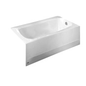 American Standard Cambridge 60" Americast Soaking Bathtub for Alcove Installations with Right Hand Drain Arctic