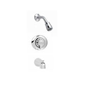 American Standard Colony Tub and Shower Trim Package with Single Function Shower Head , Diverter Tub Spout, and FloWise Turbine Technology Polished Chrome