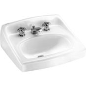 American Standard Lucerne 20-1/2" Wall Mounted Porcelain Bathroom Sink White