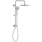 American Standard Spectra Retrofit Shower with 11" Rain Shower Head, Multi Function Hand Shower, Slide Bar with Easy Glide Holder, Diverter, Shower Arm, and Hose Polished Chrome