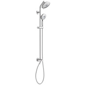 American Standard Spectra Retrofit Shower with 7" Shower Head, Multi Function Hand Shower, 36" Slide Bar with Easy Glide Holder, Diverter, Shower Arm, and Hose Polished Chrome