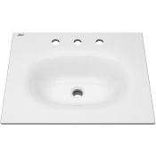 American Standard Studio S 24" Vitreous China Vanity Top with 3 Pre-Drilled Faucet Holes White