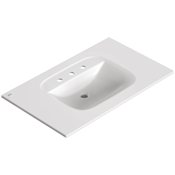 American Standard Aspirations 37.00" Vitreous China Vanity Top White