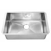 American Standard Pekoe 35" Single Basin Stainless Steel Kitchen Sink for Undermount Installations - Drain Included Stainless Steel