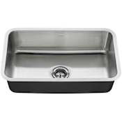 American Standard American Standard 30" Single Basin Stainless Steel Kitchen Sink for Undermount Installations - Drain Included Stainless Steel