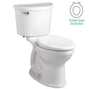 American Standard Champion 1.28 GPF Two-Piece Elongated Chair Height Toilet with Seat White