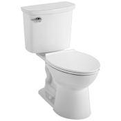 American Standard Vormax 1.28 GPF Two-Piece Elongated Chair Height Toilet with Left Hand Tank Lever White