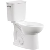 American Standard Aspirations Ecostrength Vitreous China 0.8 GPF Two Piece Elongated Toilet with Left Hand Lever White