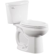 American Standard Colony 3 1.28 GPF Two Piece Elongated Chair Height Toilet with Left Hand Lever and 10" Rough-In White