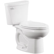 American Standard Colony 3 1.28 GPF Two Piece Elongated Toilet with Left Hand Lever and 10" Rough-In White