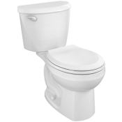 American Standard Colony 3 1.28 GPF Two Piece Round Toilet with Left Hand Lever White