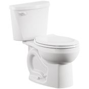 American Standard Colony 3 1.28 GPF Two Piece Round Toilet with Left Hand Lever and 10" Rough-In White