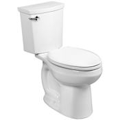 American Standard H2Optimum Elongated Two-Piece Toilet with Siphon Jet Technology with Right Height Bowl White