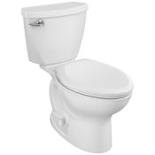 American Standard Cadet Vitreous China 1.28 GPF Two Piece Elongated Toilet with Left Hand Lever - Seat Included White