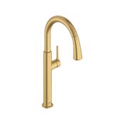 American Standard Studio S 1.8 GPM Single Hole Pull Down Kitchen Faucet with Re-Trax Technology Brushed Cool Sunrise