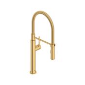American Standard Studio S 1.8 GPM Single Hole Pre Rinse Kitchen Faucet Brushed Cool Sunrise