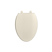 American Standard Cadet Elongated Closed-Front Toilet Seat with Soft Close, Quick Release, Ever-Tite and EverClean Linen