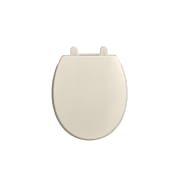 American Standard Round Closed-Front Toilet Seat with Soft Close, Grip Tight, and Quick Release Linen