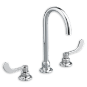 American Standard Monterrey Widespread Bathroom Faucet with High Arch Spout and Wrist Blade Handles Chrome
