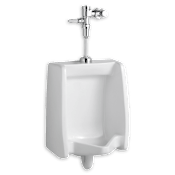 American Standard Washbrook 0.125 GPF Wall Hung High Efficiency Urinal with Manual Flush Valve White