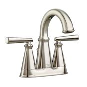 American Standard Edgemere 1.2 GPM Centerset Bathroom Faucet with Pop-Up Drain Assembly Brushed Nickel