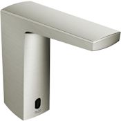 American Standard Paradigm 0.35 GPM Single Hole Bathroom Faucet with Selectronic Programable Sensor Technology Brushed Nickel