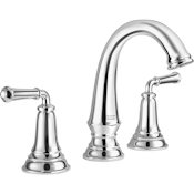 American Standard Delancey 1.2 GPM Widespread Bathroom Faucet with Lever Handles and Pop-Up Drain Assembly Polished Chrome