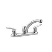 American Standard Colony Pro Double Handle Kitchen Faucet Polished Chrome