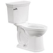 American Standard Vormax Vitreous China 1.28 GPF Two Piece Elongated Toilet with Left Hand Lever - Seat Included White