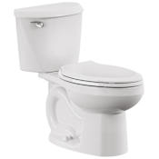 American Standard Colony 1.28 GPF Two Piece Elongated Toilet with Left Hand Lever - Seat Included White